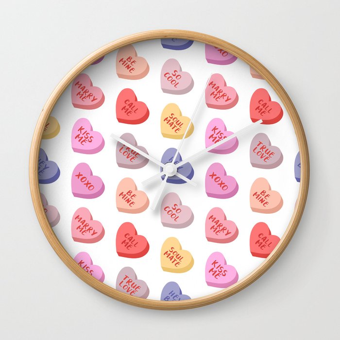 Candy Valentine Wall Clock