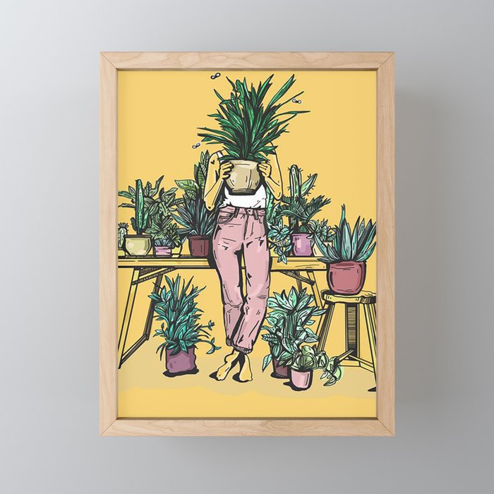 Plant Framed Mini Art Print