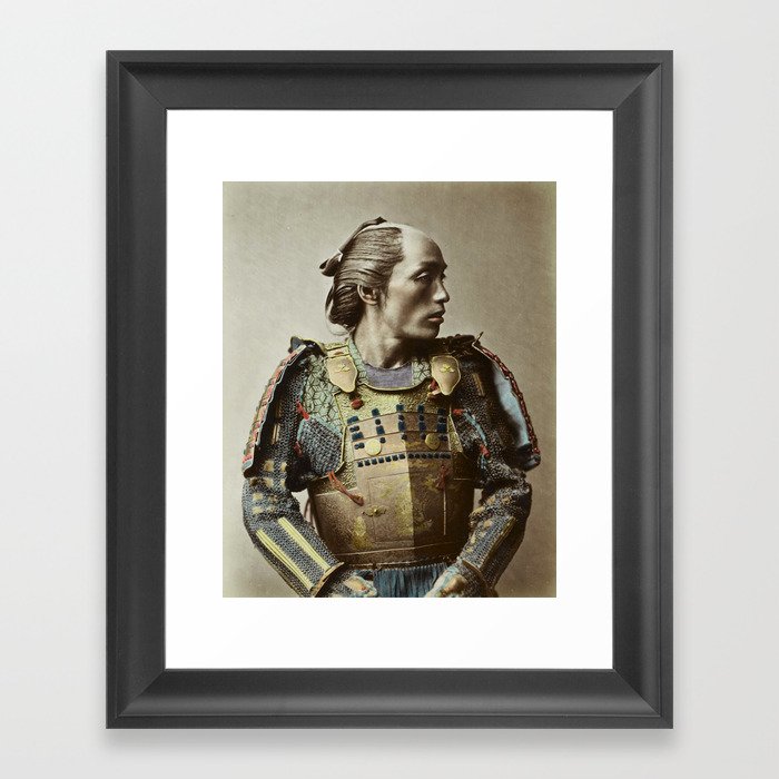 Kusakabe Kimbei - Samurai - Vintage Photo Framed Art Print