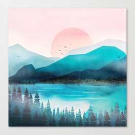 Morning Mountain Mist Canvas Print