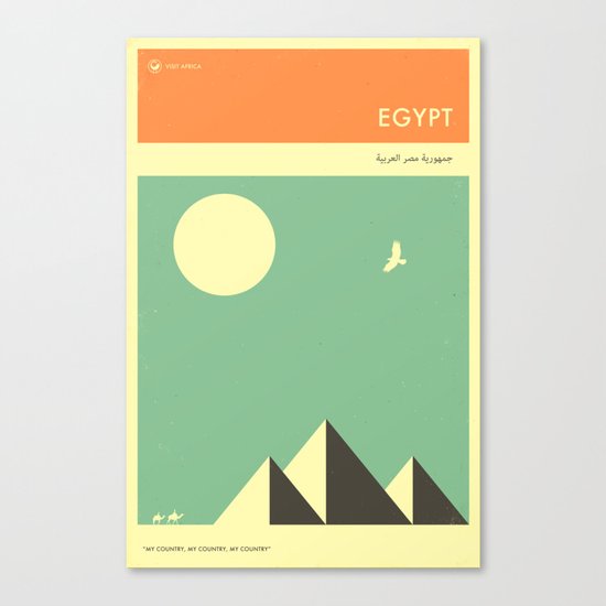 VISIT EGYPT Canvas Print