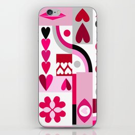 Playful Hearts iPhone Skin