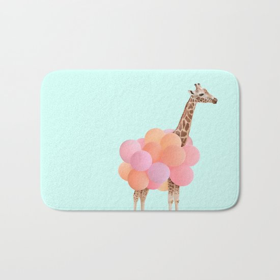 GIRAFFE PARTY Bath Mat