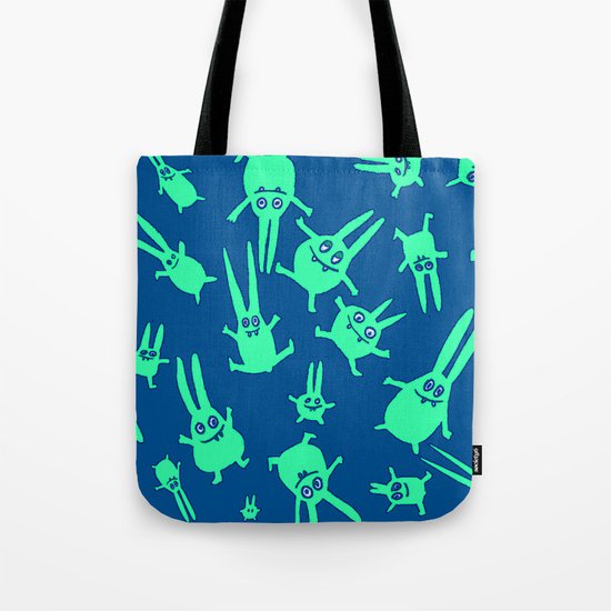 bunnies in weightlessness Tote Bag