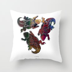 HORNY TOADS Throw Pillow