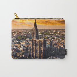 Majestic sunset at Strasbourg Cathedral Carry-All Pouch