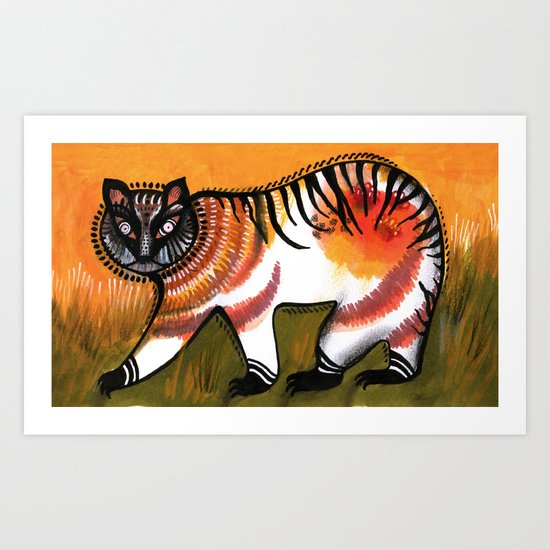 Indian Tiger Art Print