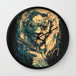 Lion is always Cool Wall Clock
