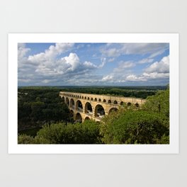Pont du Gard from Above Art Print