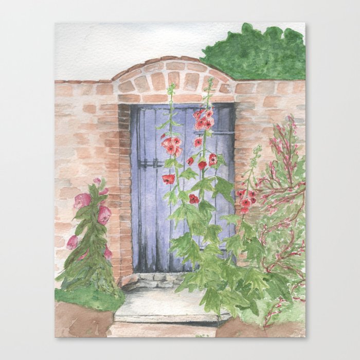 Blue Doorway Canvas Print
