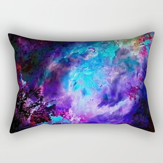 Space Flowers Rectangular Pillow
