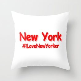 "New York" Cute Design. Buy Now Throw Pillow