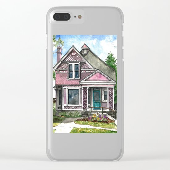 The Violet Lady in Spring Clear iPhone Case