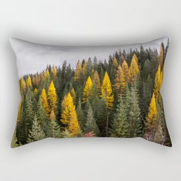 Mountain Tamarack in Autumn Rectangular Pillow