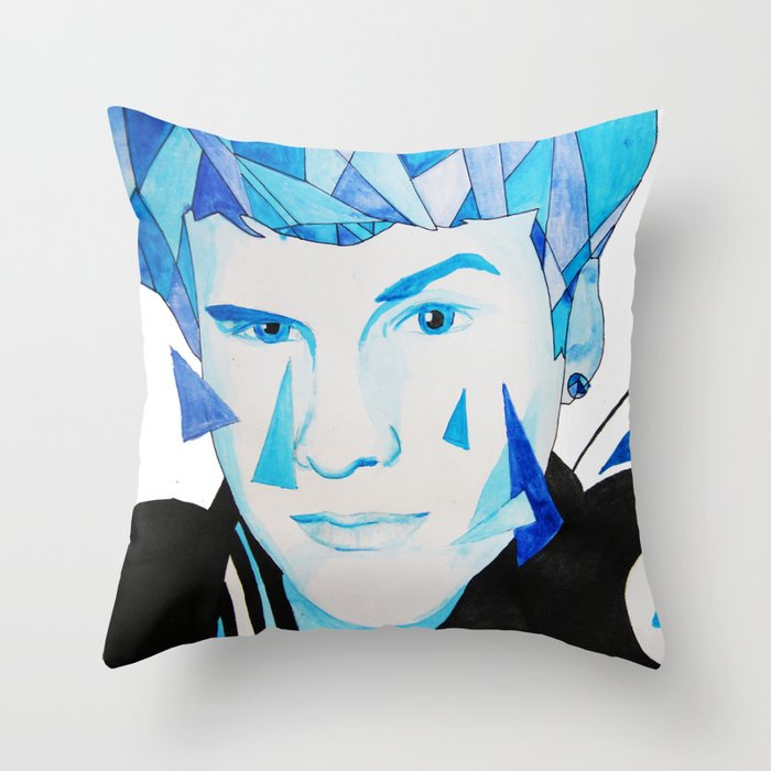 Questionable Glare Throw Pillow