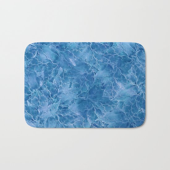 Frozen Leaves 18 Bath Mat