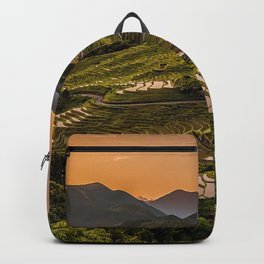 rice fields uplands structure cultivation evening  Backpack | Structure, Evening, Fields, Cultivation, Rice, Uplands, Graphicdesign 