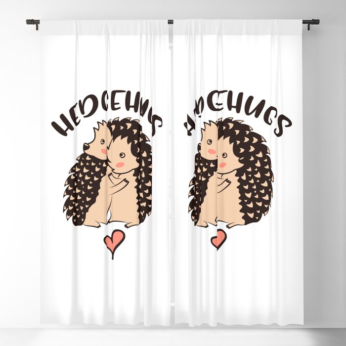 Hedgehugs Cute Hedgehog Hugs Blackout Curtain