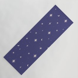 Starry night dark blue Yoga Mat