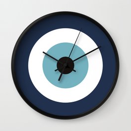Evil Eye blue protection / Mataki Wall Clock