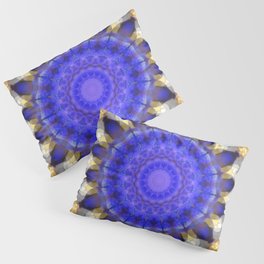 Purple Royalty Mandala - Purple And Gold Art Pillow Sham
