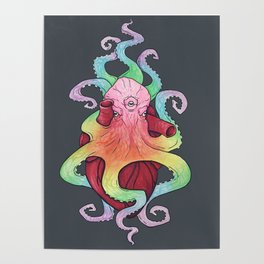 Third Eye Octopus Poster