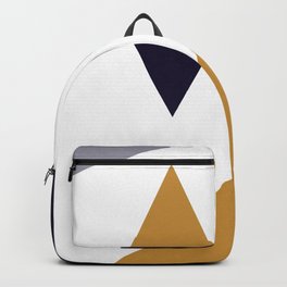 Linear geometric figures with smooth texture. Backpack