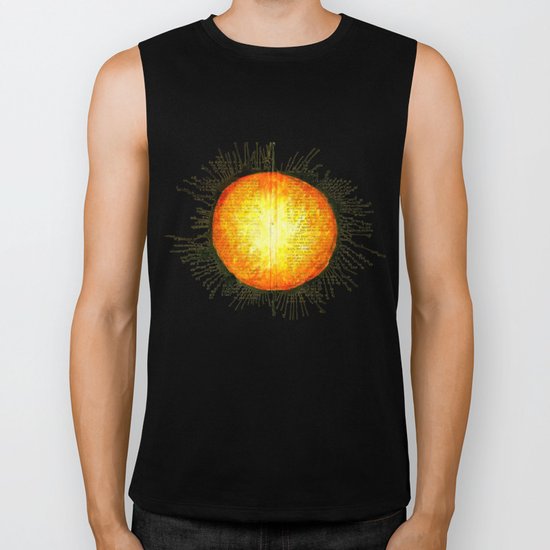 The Sun Who Wanted A Cup Of Strong Espresso Biker Tank