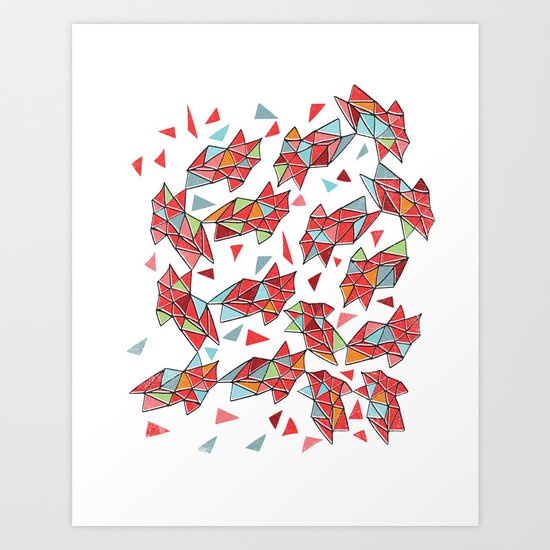 triangles Art Print