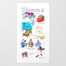Barthes – I don't like Art Print