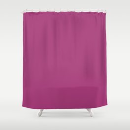 Maximum Red Purple Solid Color Popular Hues Patternless Shades of Purple Collection - Hex #A63A79 Shower Curtain