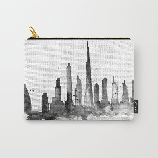 Dubai, black and white art Carry-All Pouch