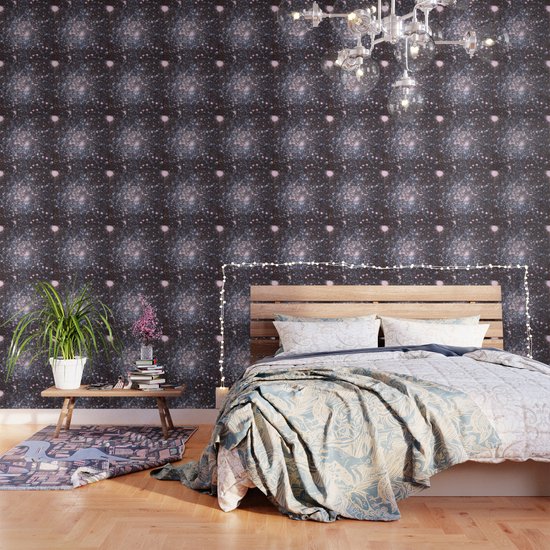 Mauve Pink Blue Silver Sparkle Stars Wallpaper By Vintageby2sweet Society6 - Silver Sparkle Wallpaper For Walls Mauve Pink Blue Silver Sparkle Stars Wallpaper By Vintageby2sweet Society6 - Silver Sparkle Wallpaper For Walls
