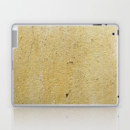 Old yellow paint surface texture and background  Laptop Skin