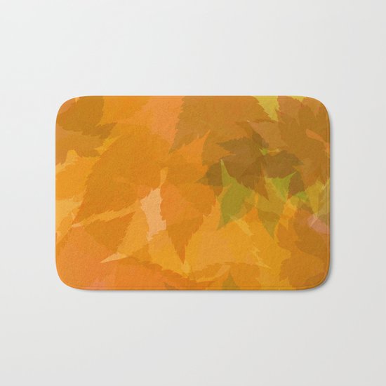 Autumn leaves pastel Bath Mat