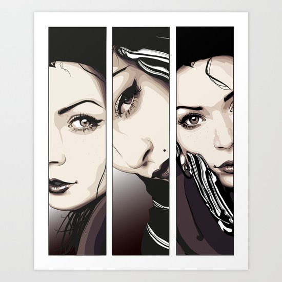Miradas Art Print