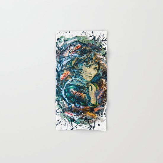 the woman's face #2 Hand & Bath Towel