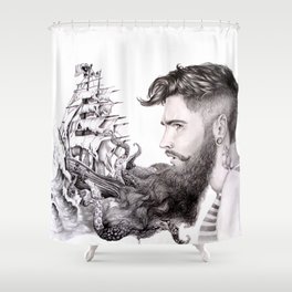 Sailor's Beard Shower Curtain
