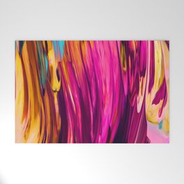 Splash Painting Abstract - Pink Welcome Mat