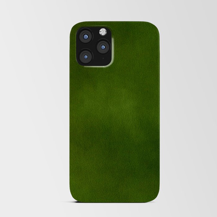 Green Color Velvet iPhone Card Case