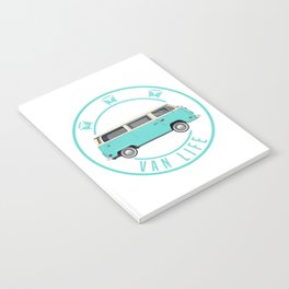 Van Life Vintage Retro Camper Teal Notebook