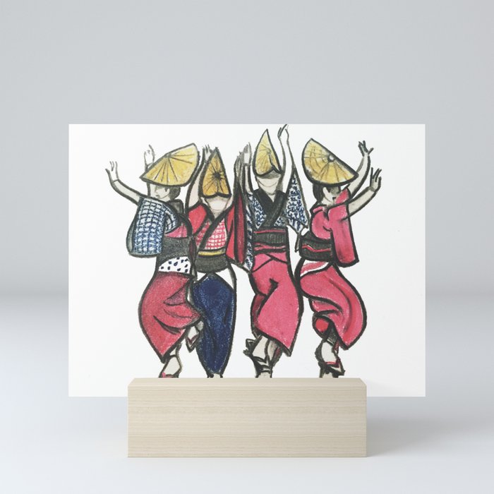 Awa Dancers Mini Art Print