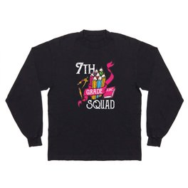 7th Grade Squad Student Back To School Long Sleeve T-shirt