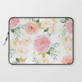 Sweet Pink Blooms (Floral 02) Laptop Sleeve