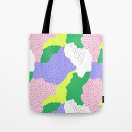 Abstract fun retro colorful pattern Tote Bag