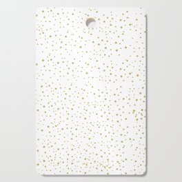 gold glitter stars small Cutting Board