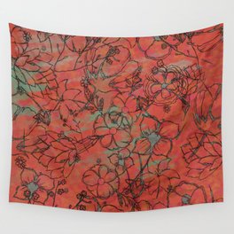 field of flowers Wall Tapestry
