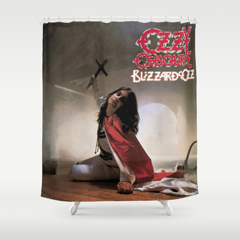 Ozzy Osbourne shower curtain 