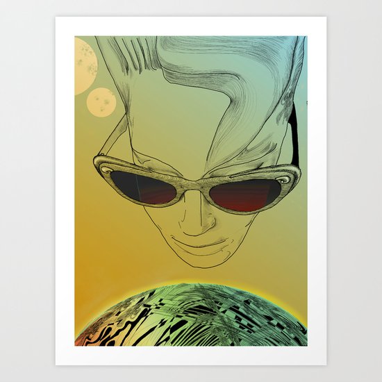 Wanda ,Kisses from Planet UZU !- Day version Art Print