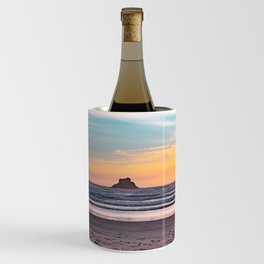 Sea Stack Beach Sunset #2 | Oregon Coast Travel Photography Wine Chiller